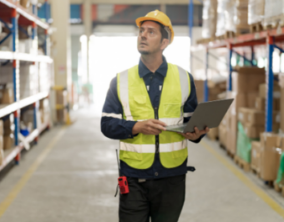 Technicien utilisant un logiciel de Field Service Management